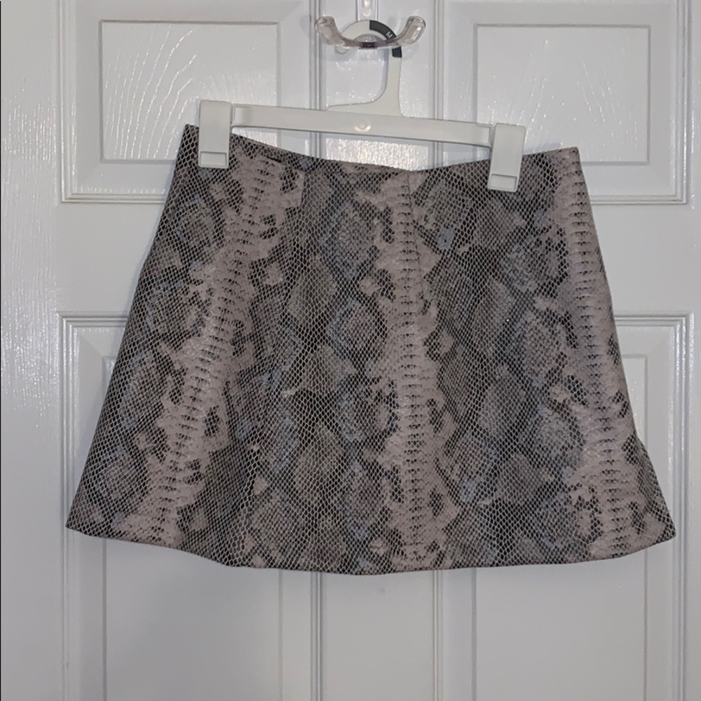 Vici Snake Mini Skirt